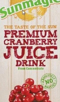 Cranberry Juice 1 Ltr Carton 