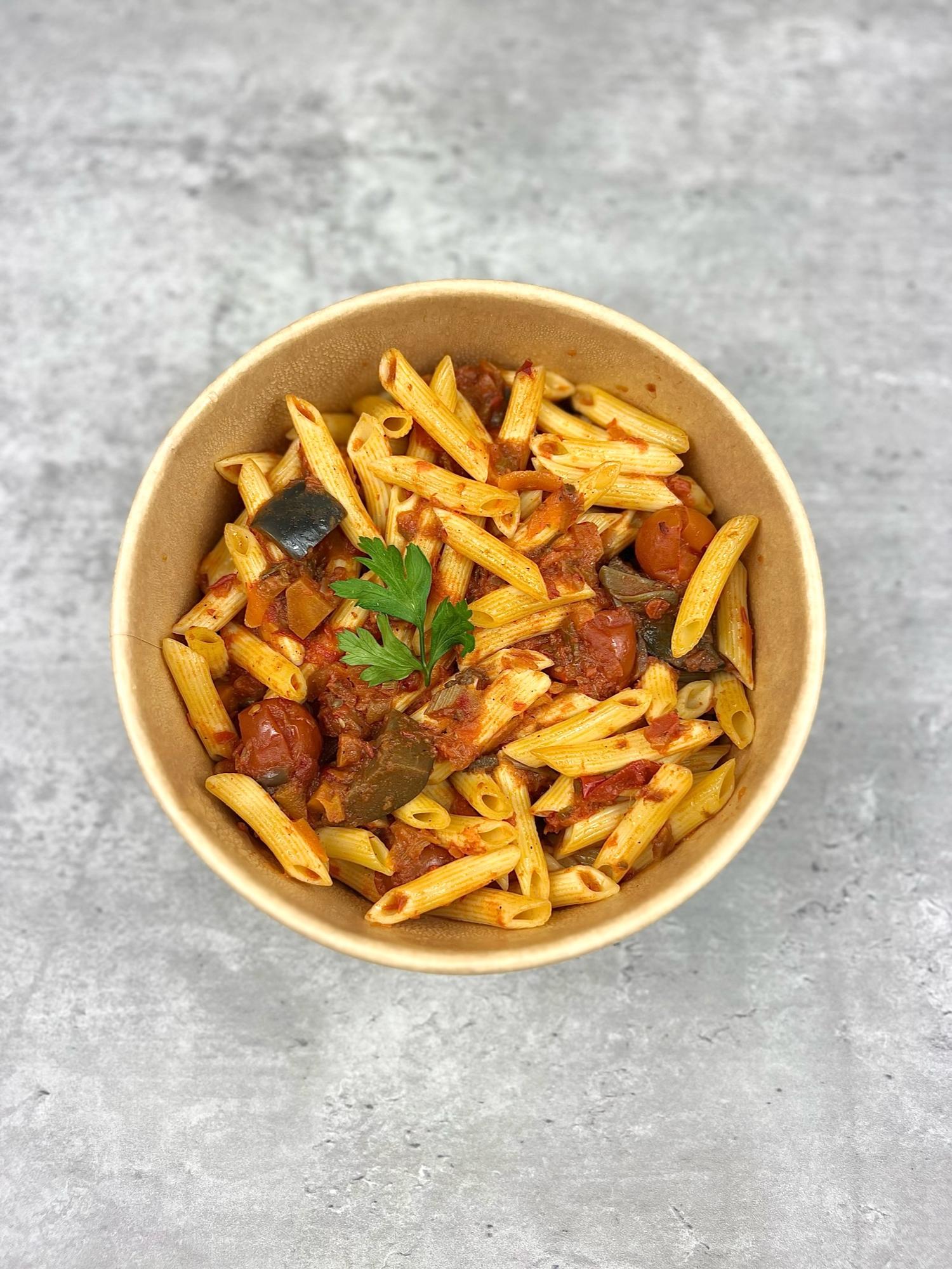 Penne giardiniera pasta pot
