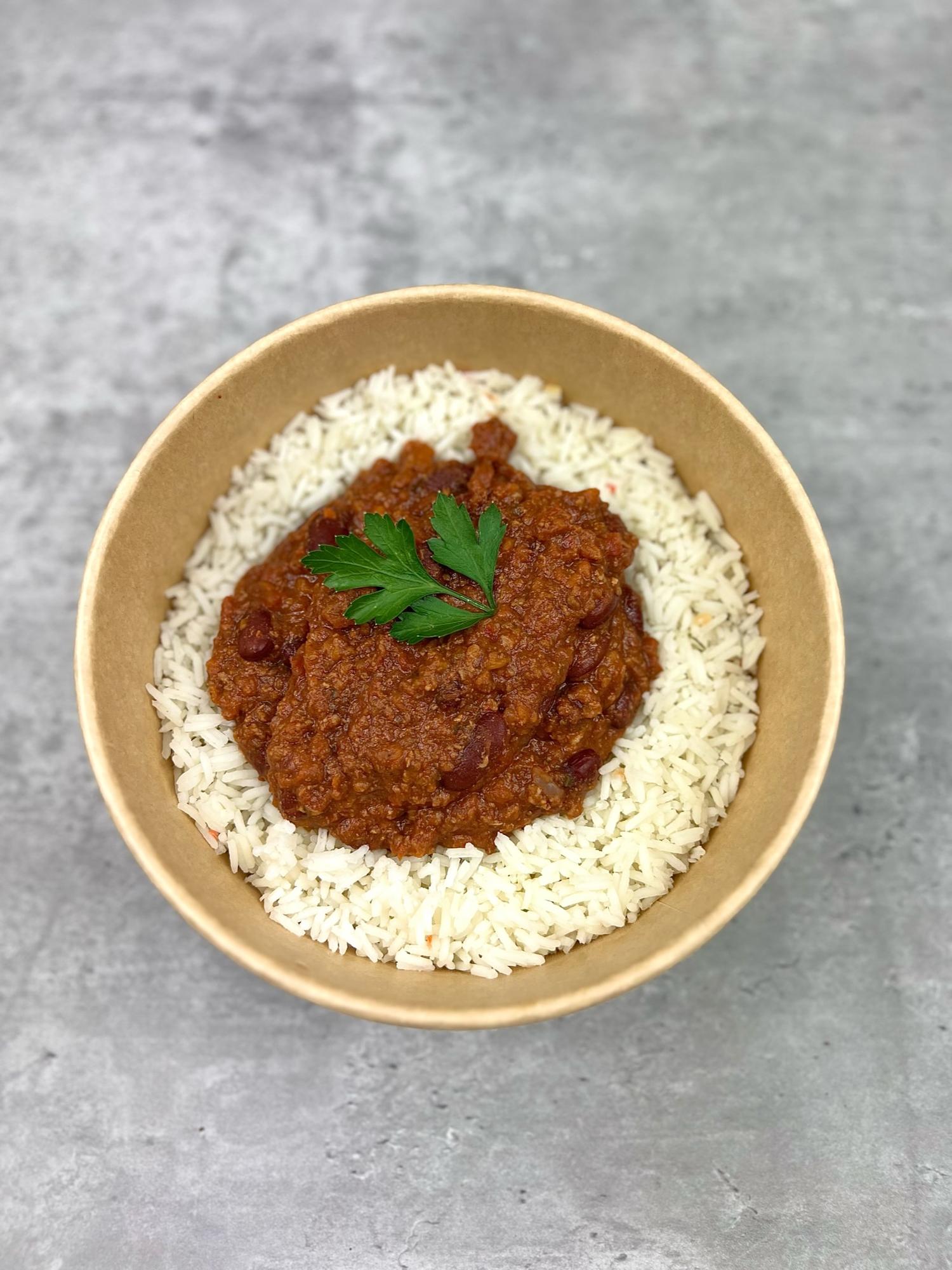 Chilli con Carni & Rice