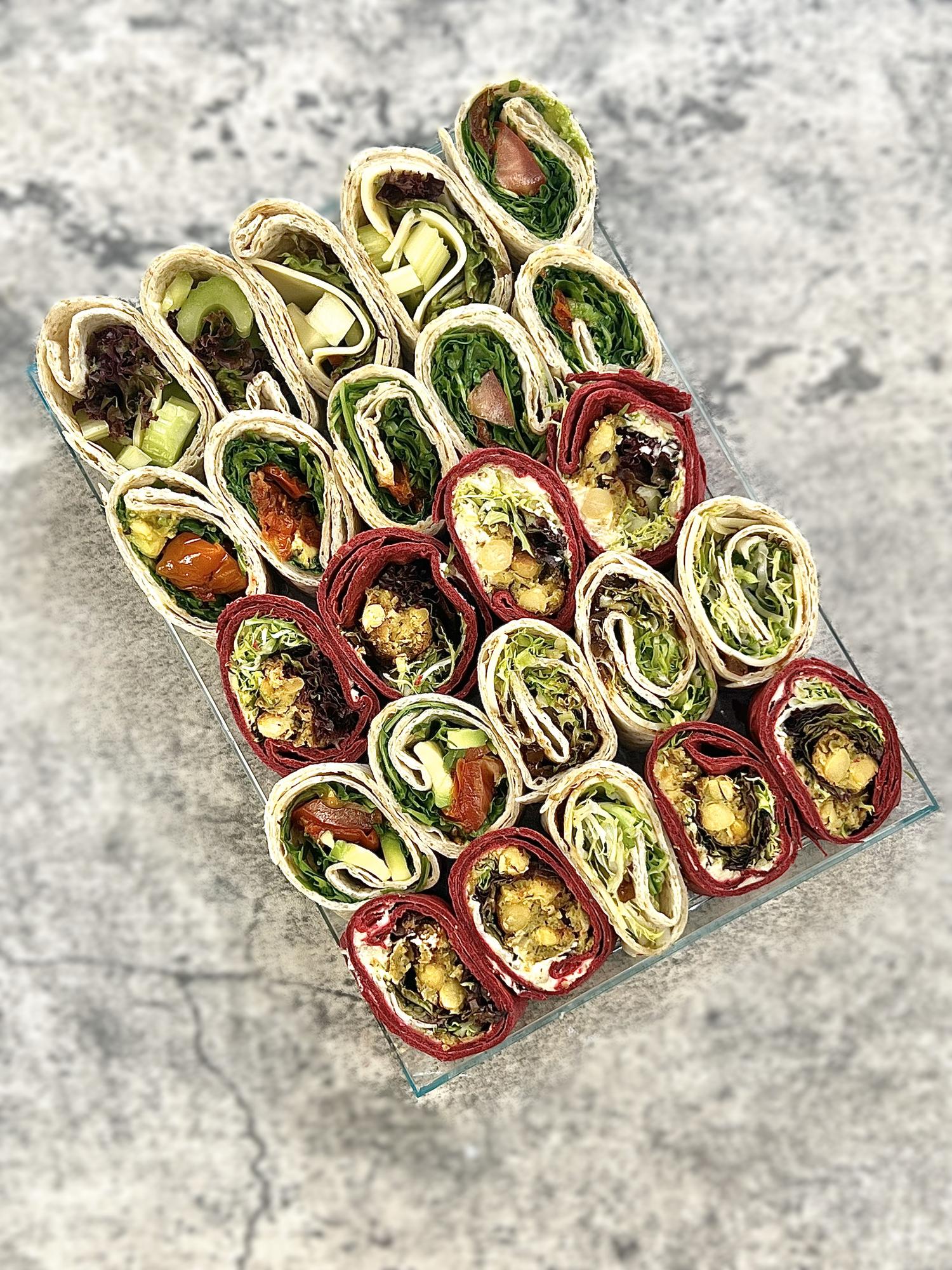 Vegan wrap platter