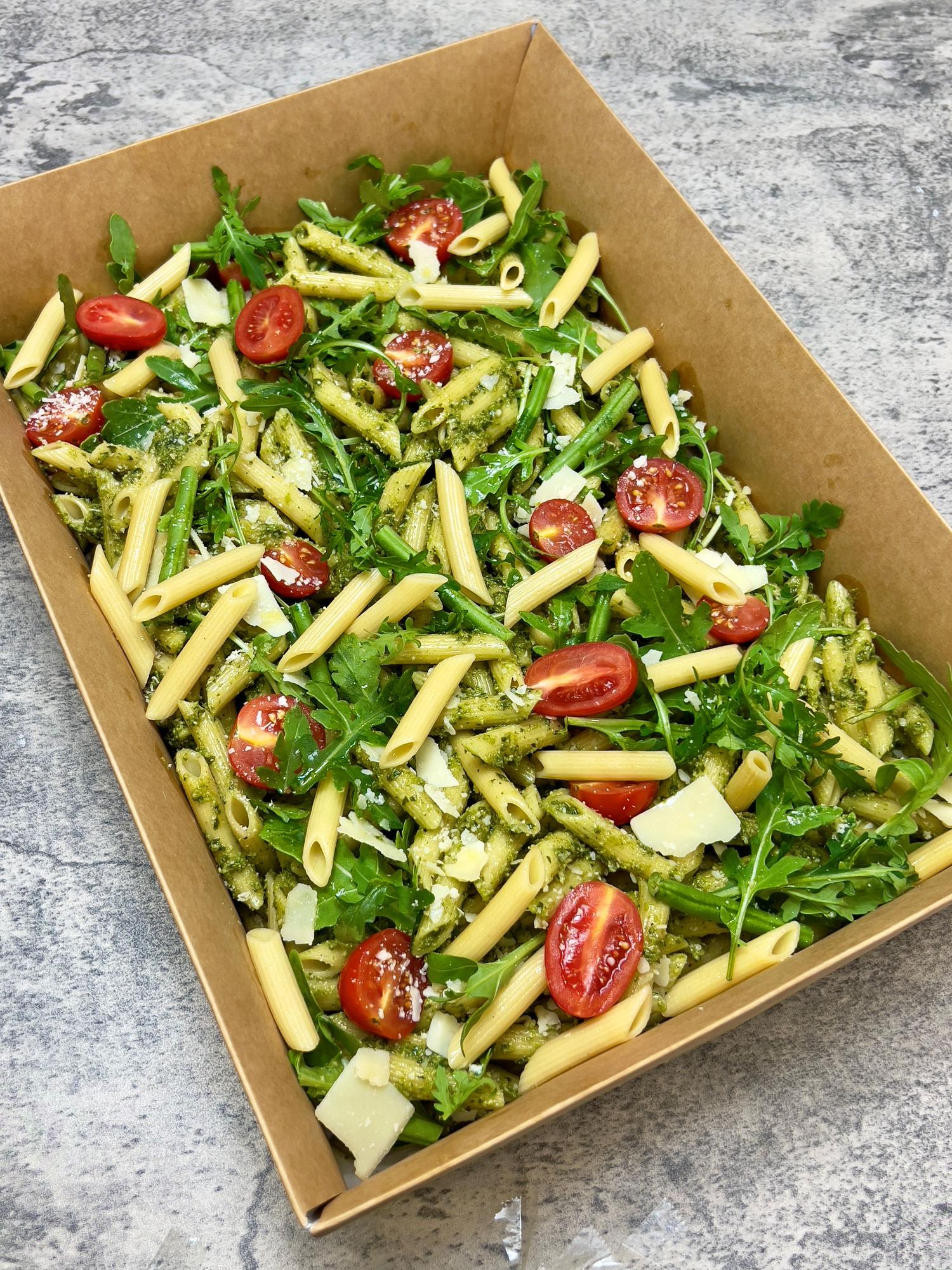 Sharing pasta salad