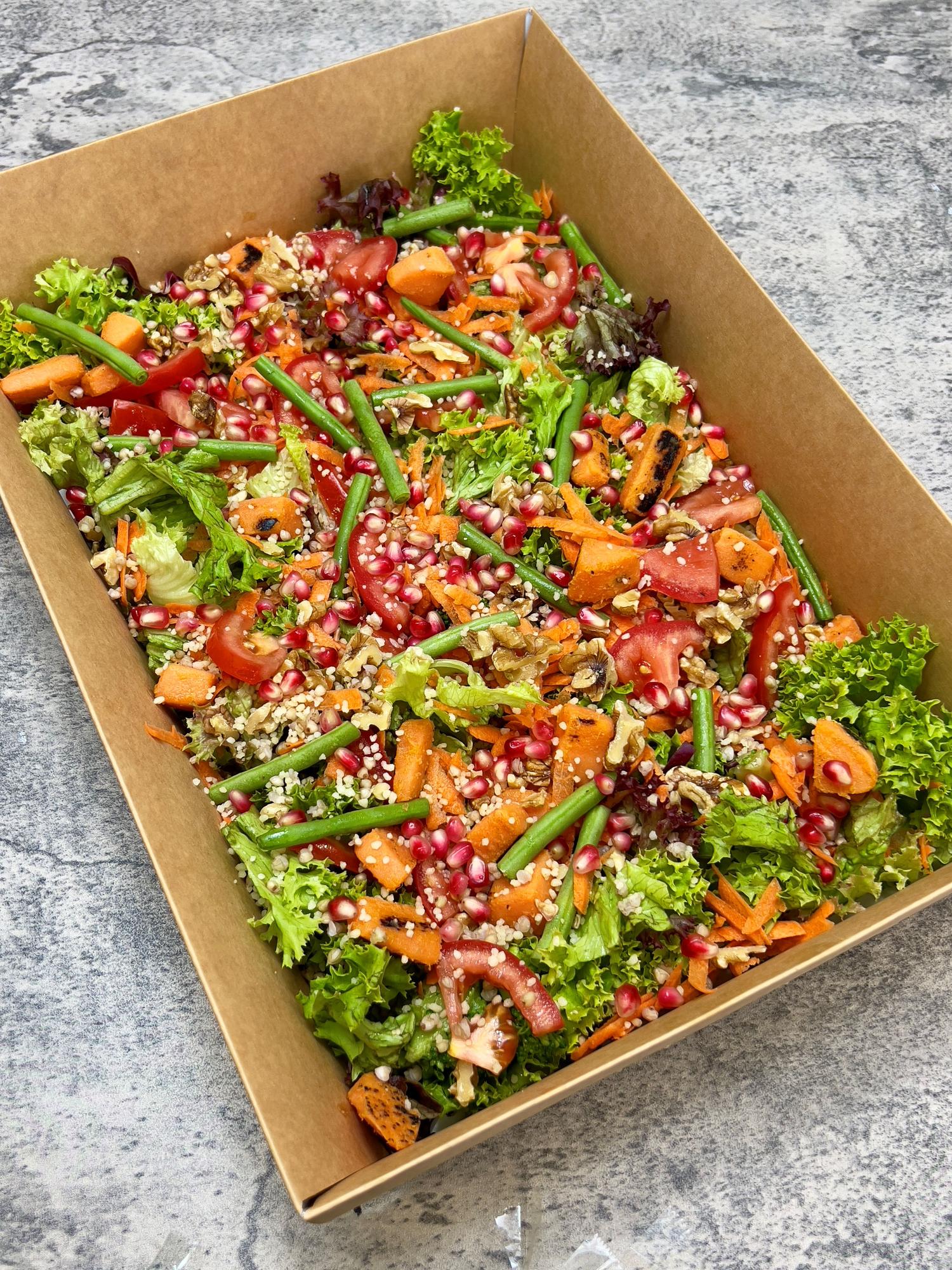 Sharing roasted sweet potato & cous cous salad 