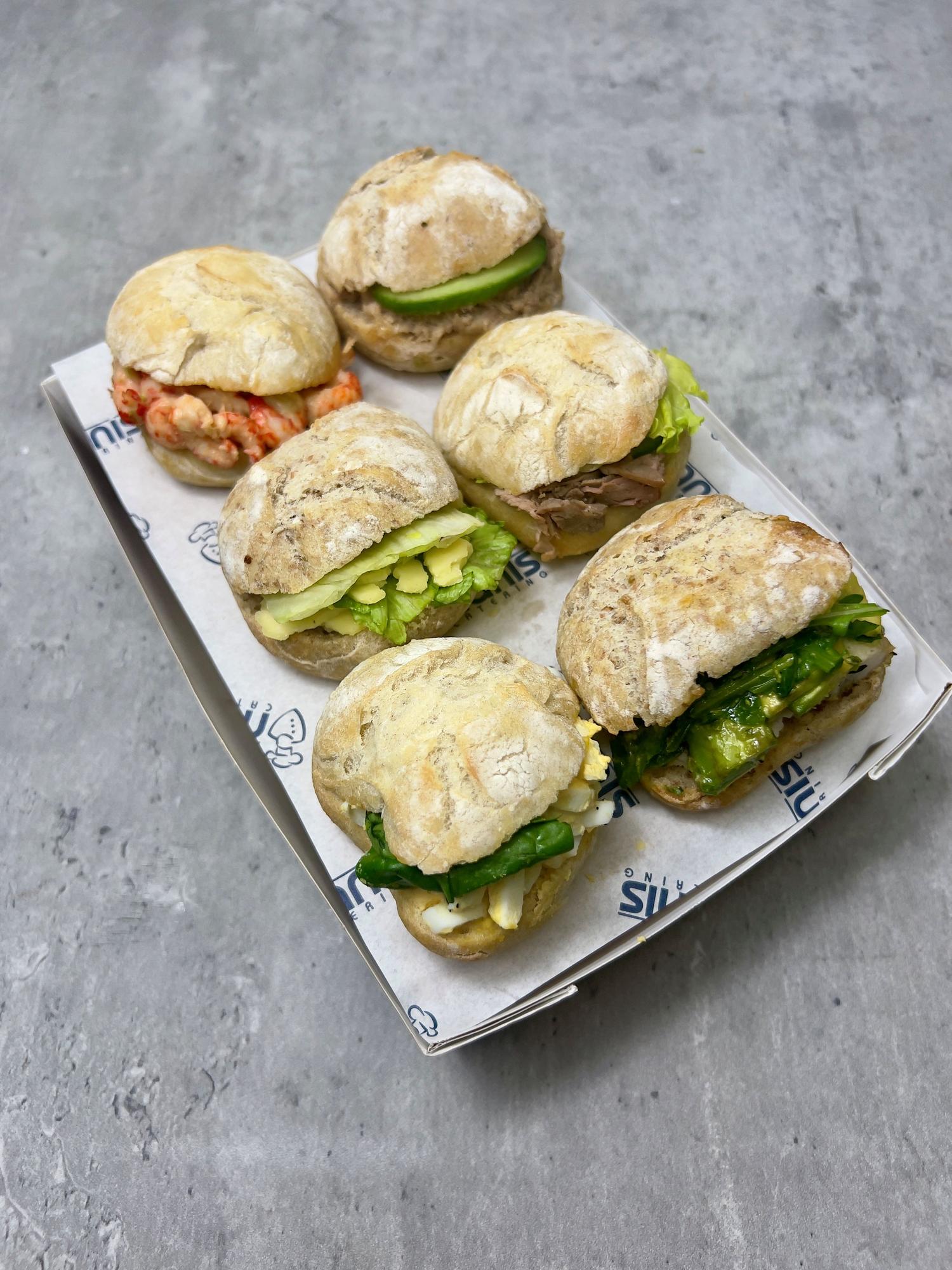 Mini mixed roll platter (6 rolls) Small