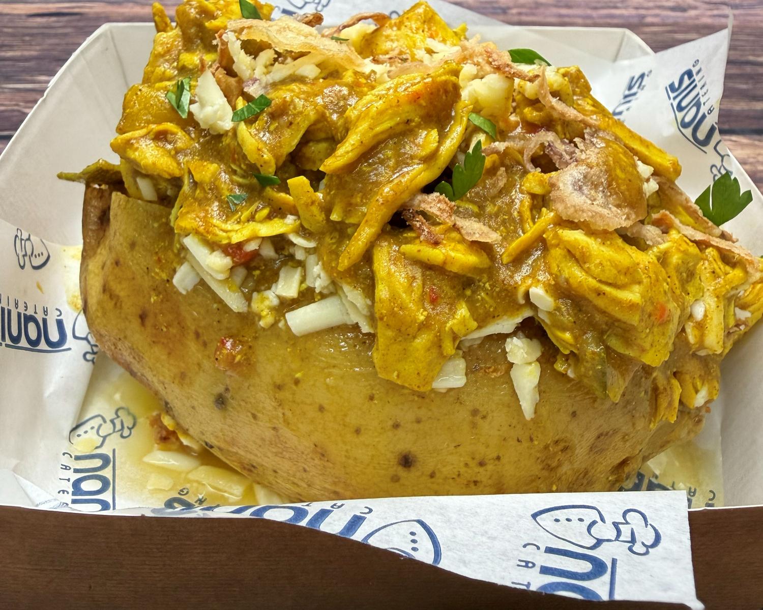 Jacket potato Chicken curry