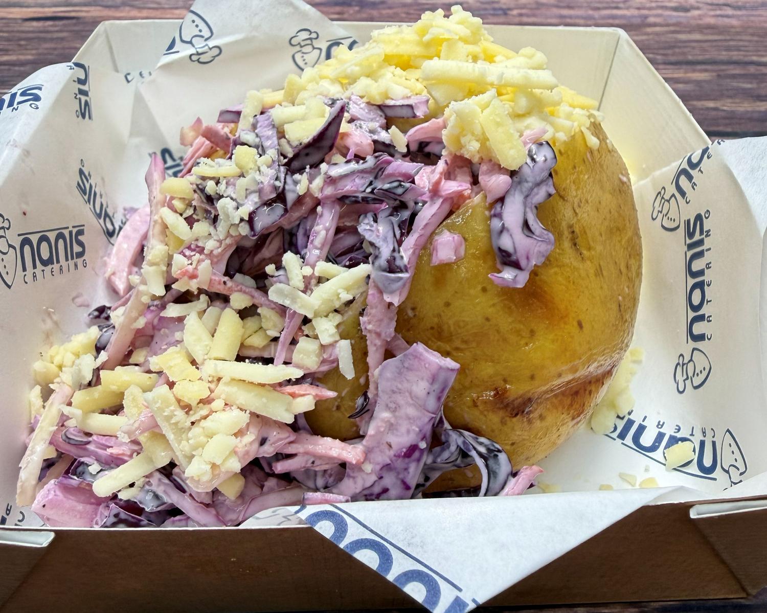 Cheese & coleslaw jacket potato