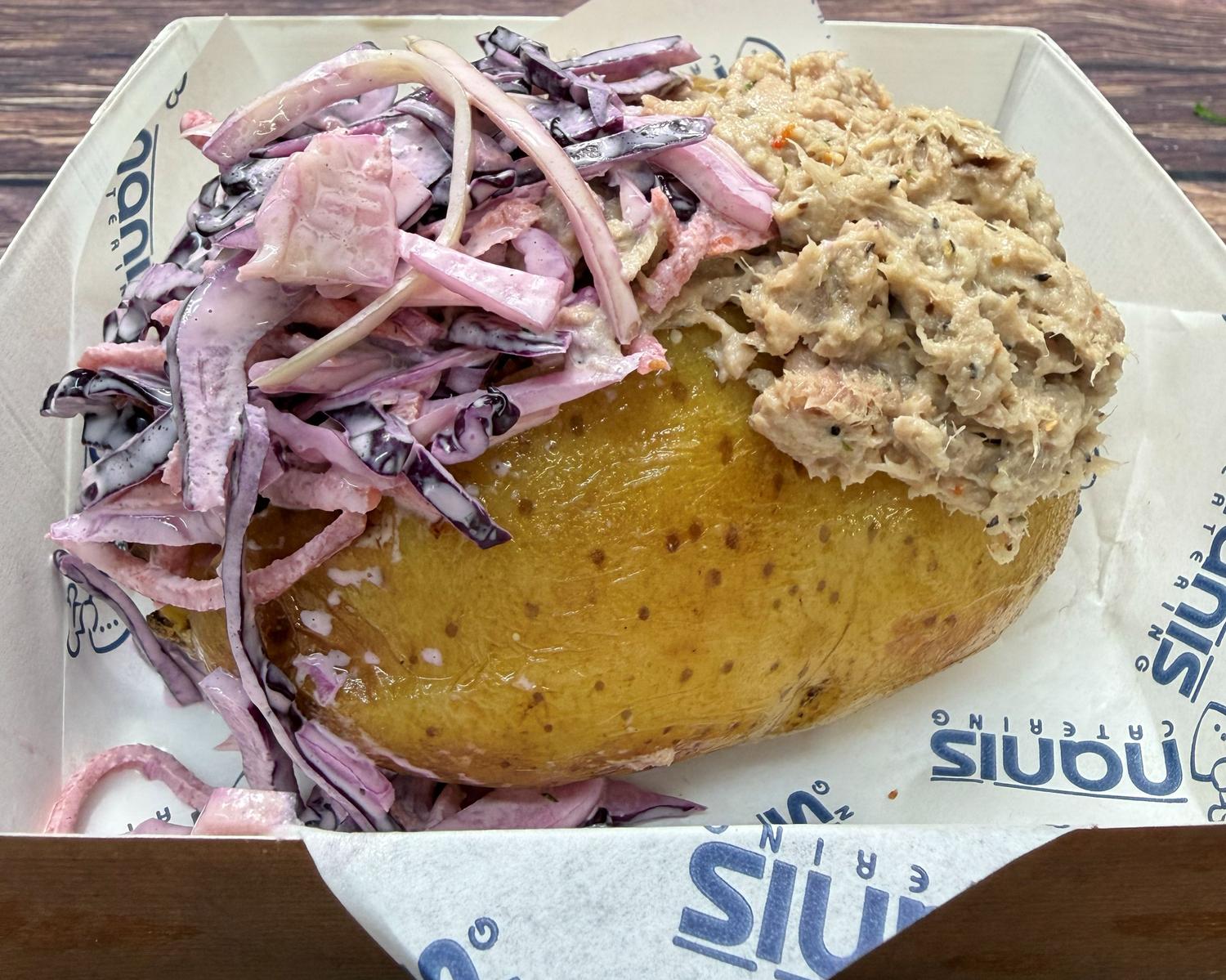 Tuna lemon mayo & coleslaw jacket potato