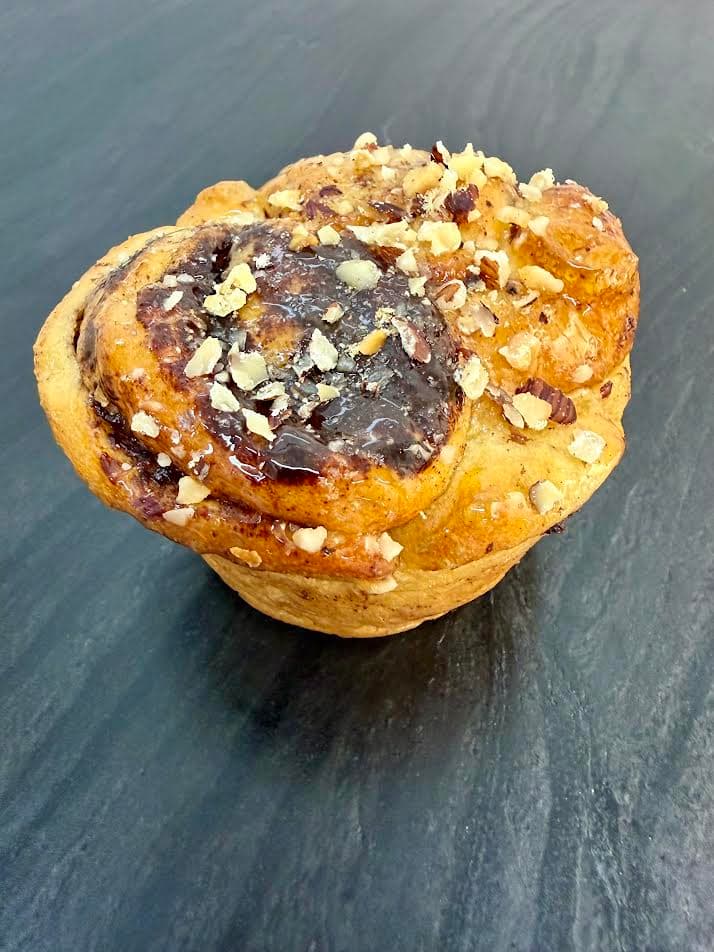 Chocolate & hazelnut bun