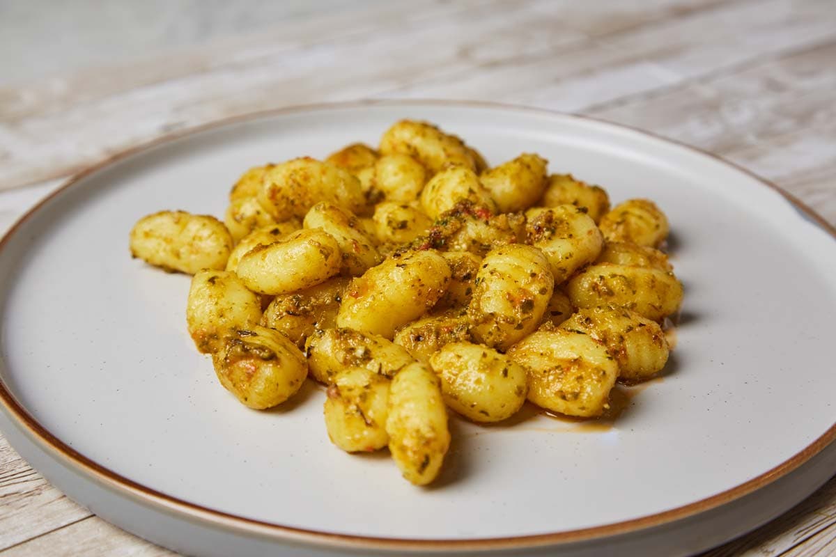 GNOCCHI WITH GREEN BASIL PESTO