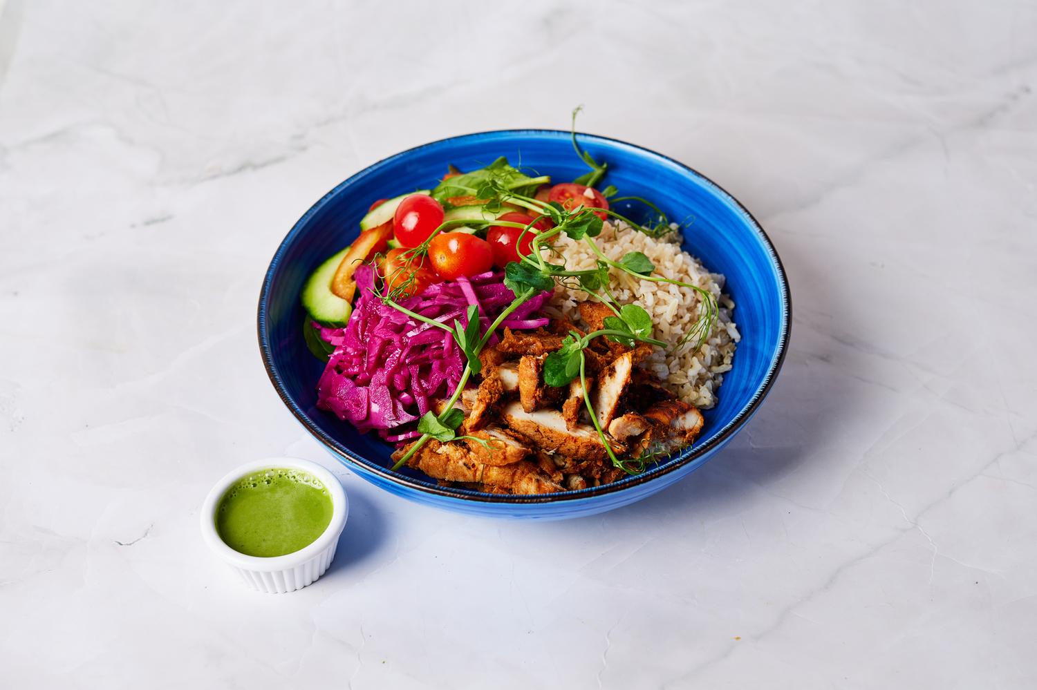 Chicken, Rice & Salad