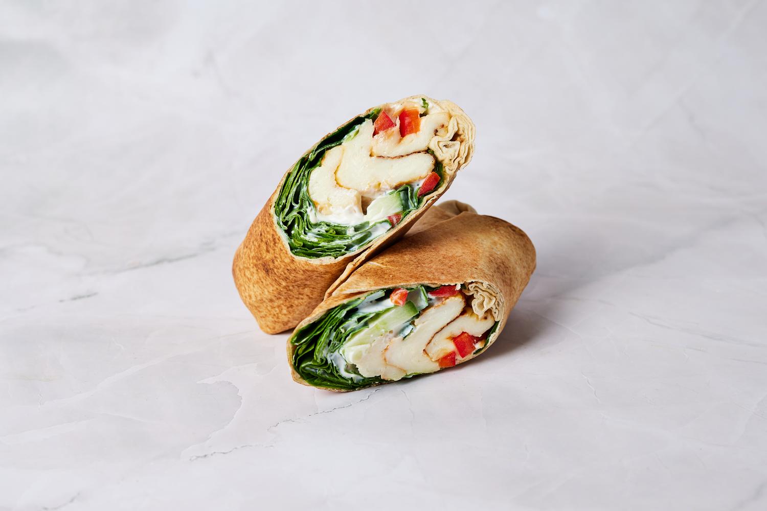 Honey Halloumi and Tzatziki Flatbread