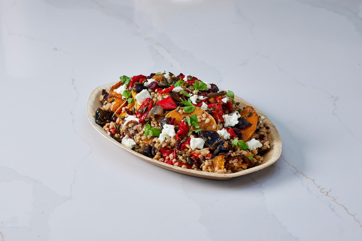 Roasted Squash & Red Pepper Salad Platter