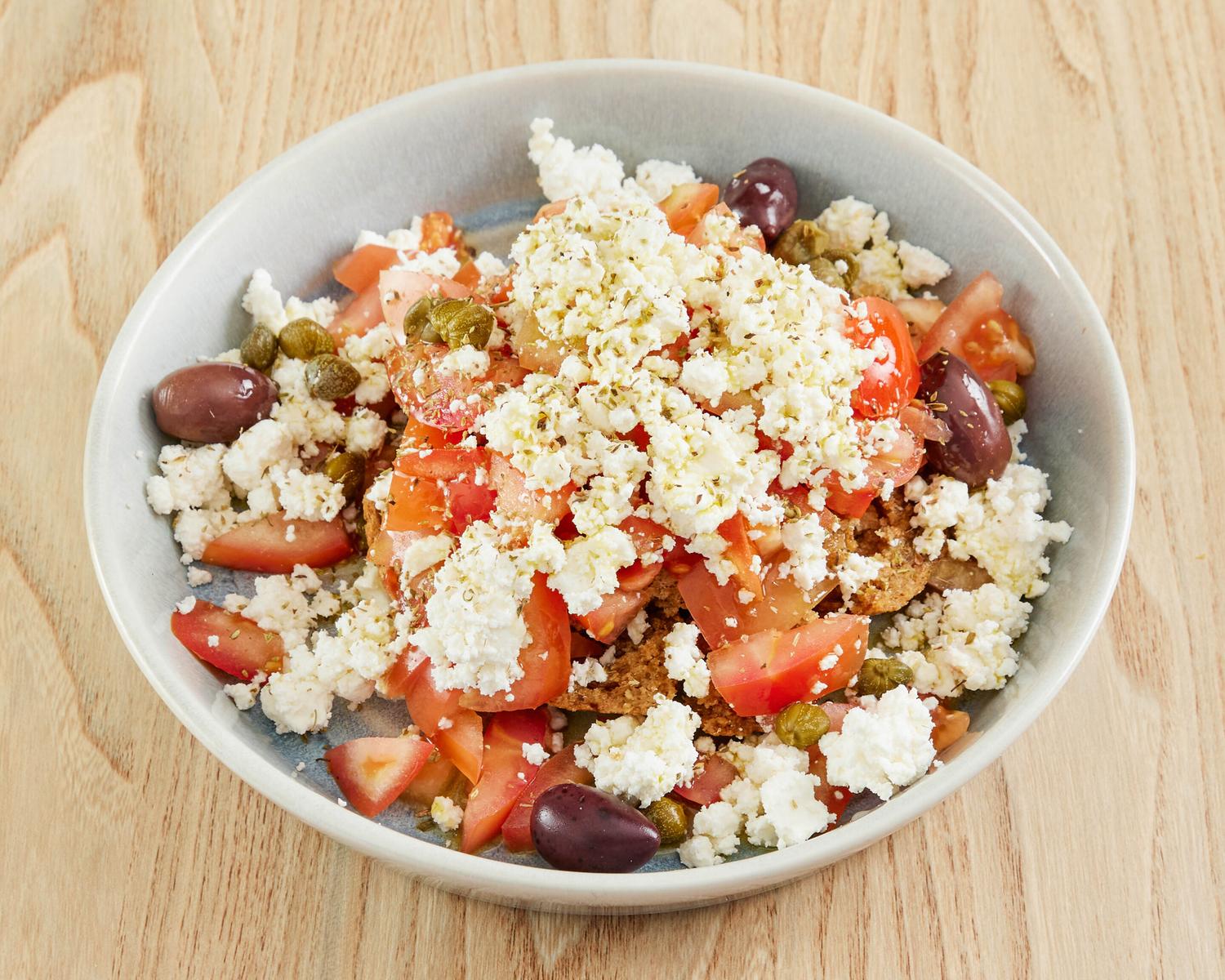 Cretan Dakos Salad with Greek Feta