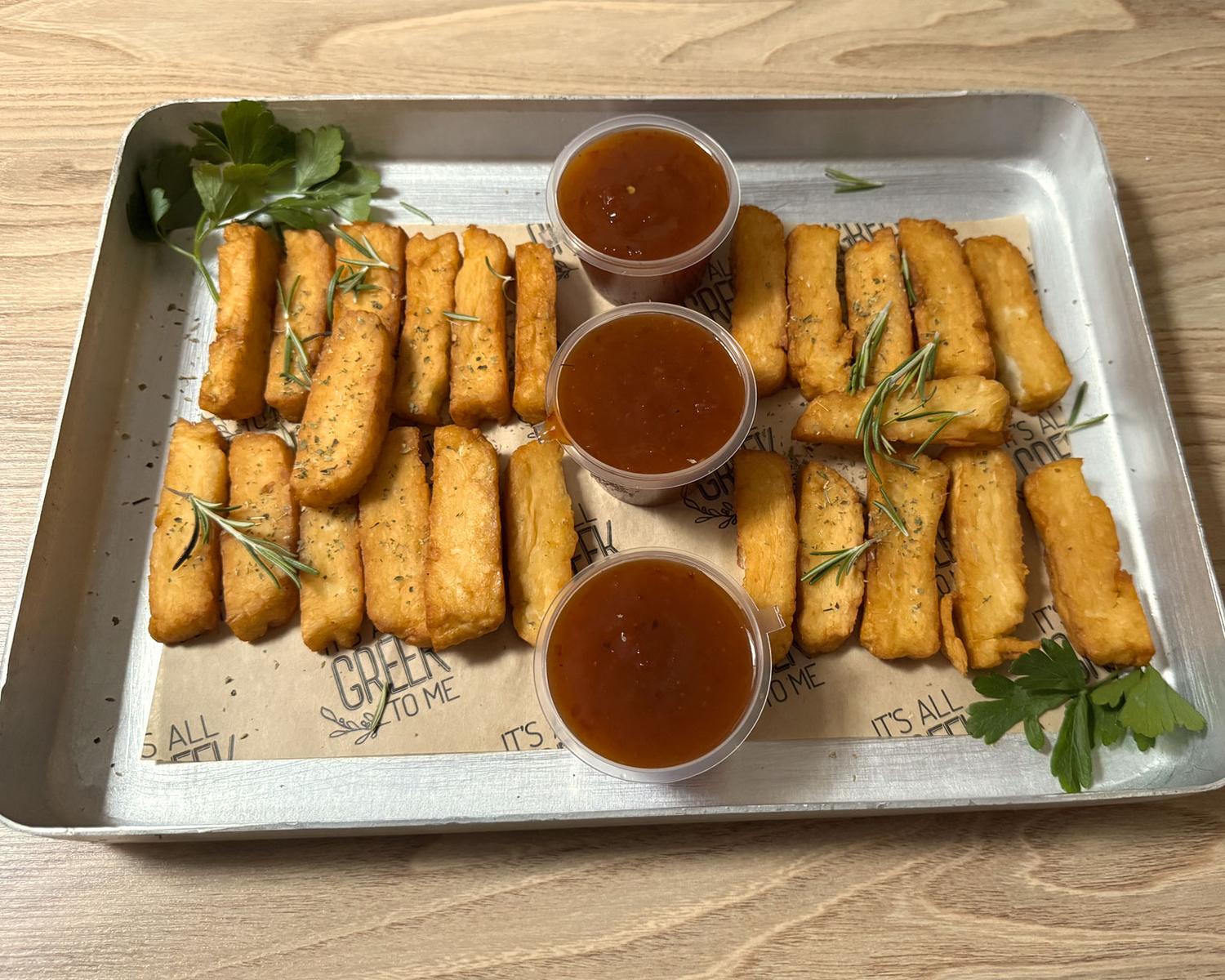 Golden Halloumi Sticks to Share