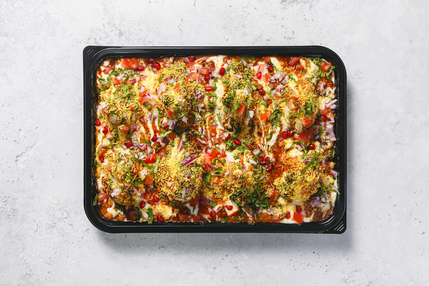 Samosa Channa Chaat Platter