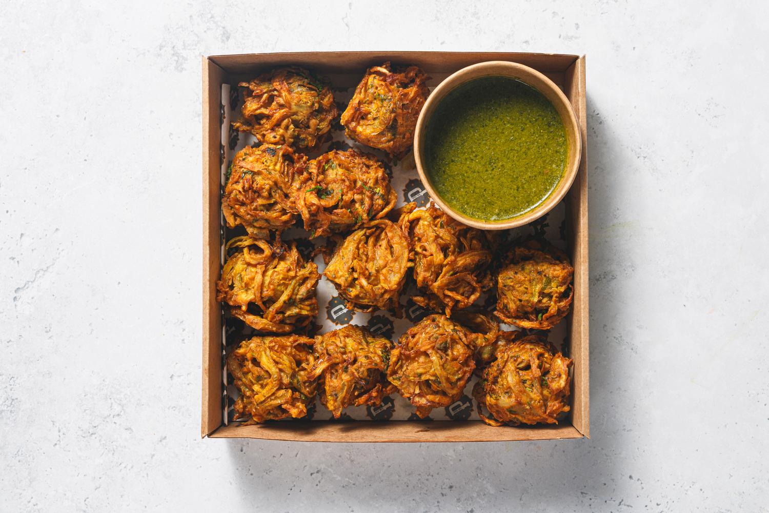 Onion Pakora Platter