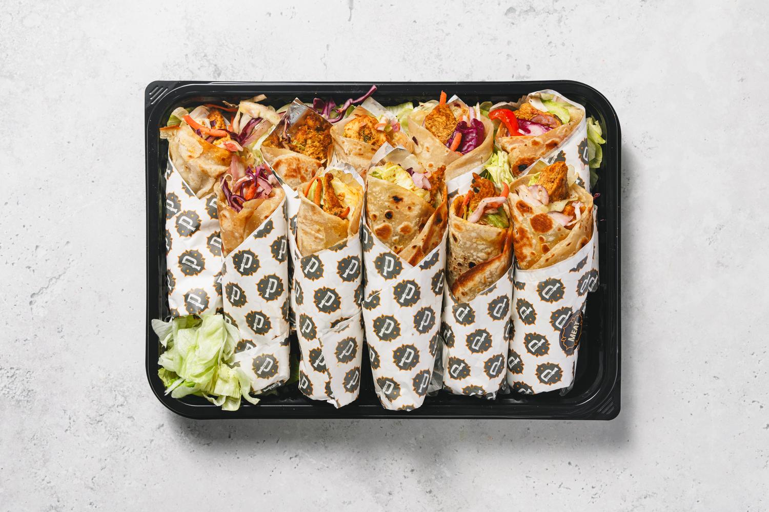 Channa Masala Wrap Platter