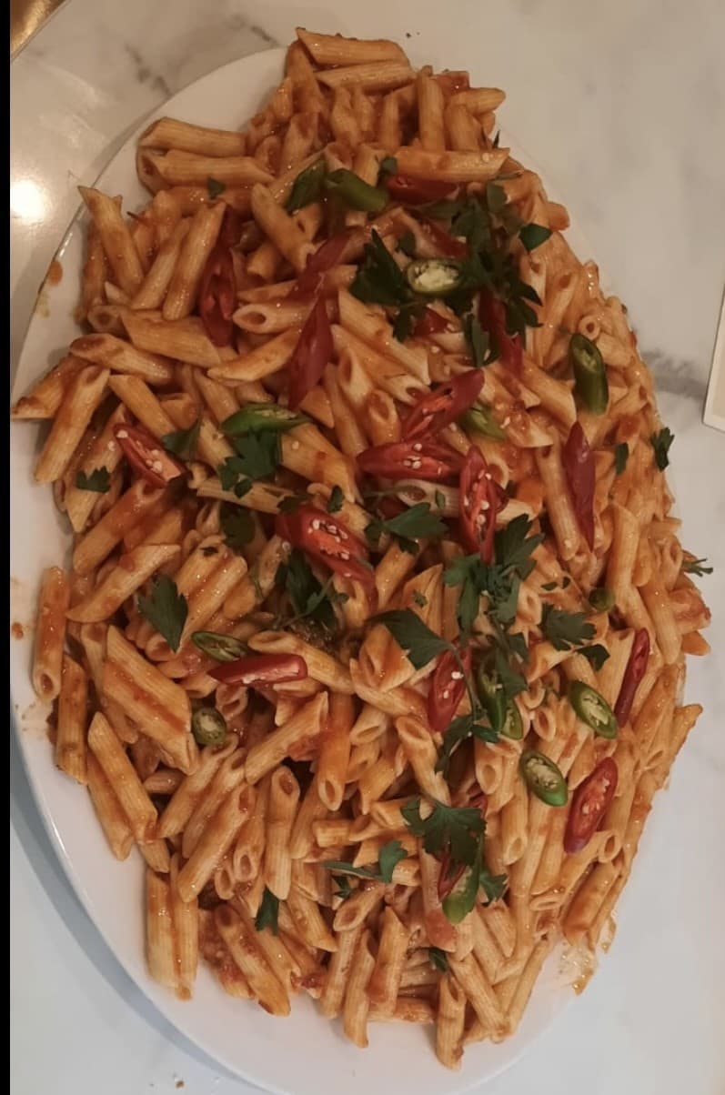 Large Platter Penne Arrabbiata