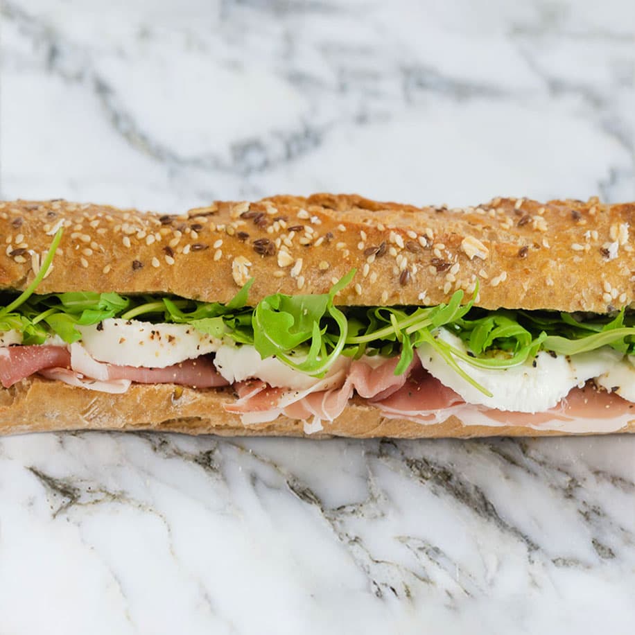 Prosciutto & Mozzarella Multigrain Sourdough