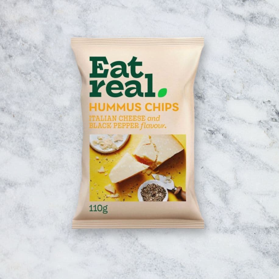 Eat Real Hummus Chips - Cheese & Black Pepper (VE)