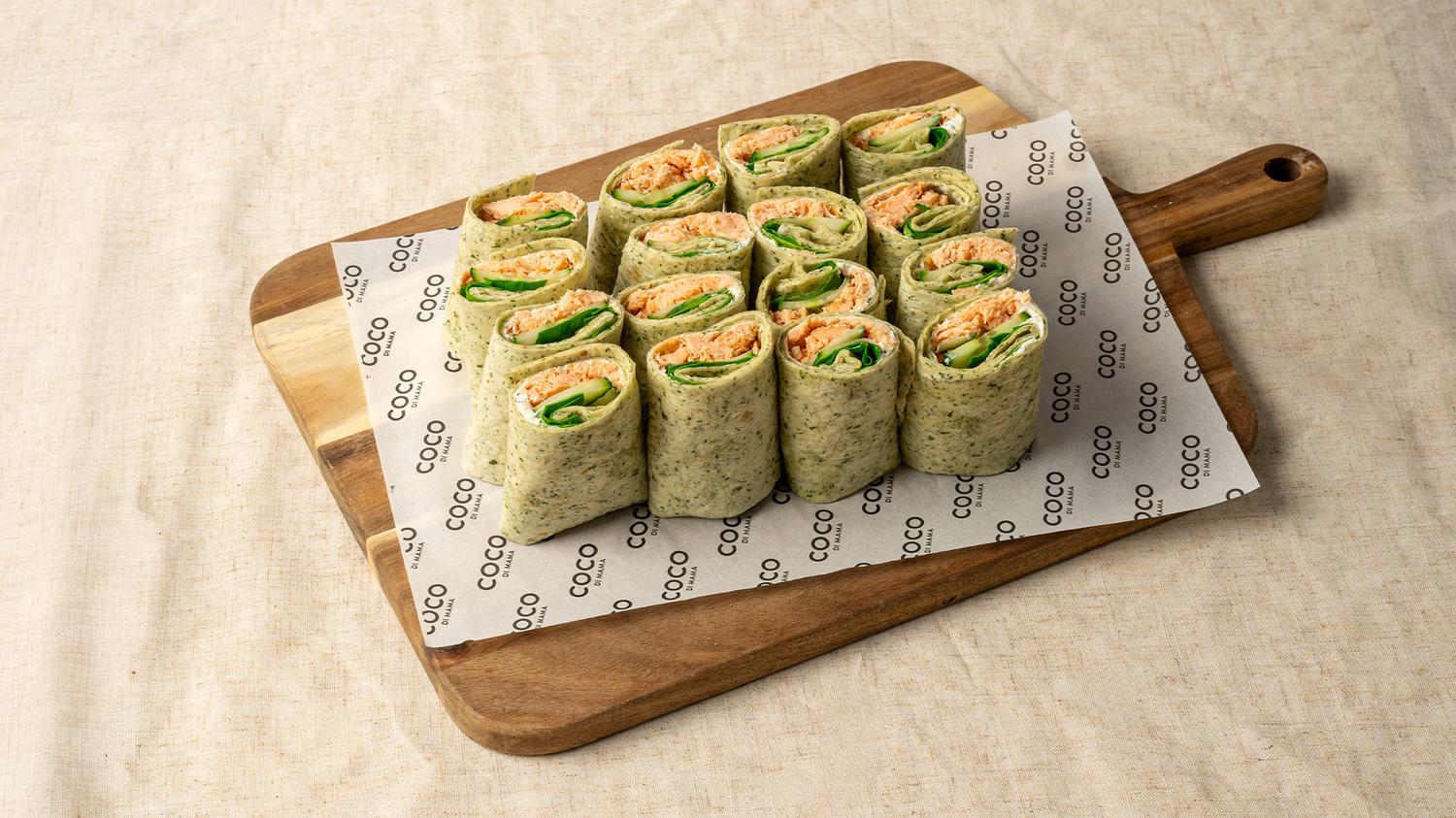 PLATTER - Hot Smoked Salmon Wrap 