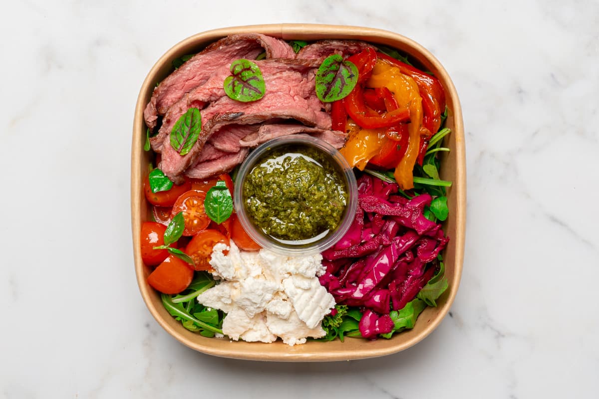 Steak Tagliata & Salsa Verde Salad 