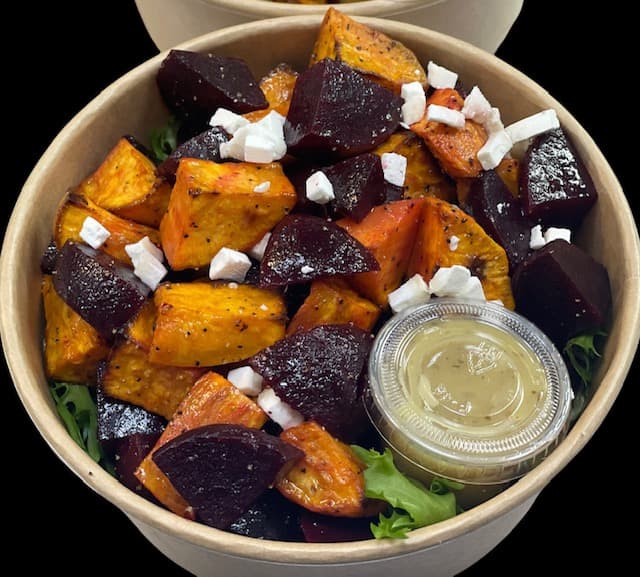 Beetroot, Roast Sweet Potato & Goats Cheese