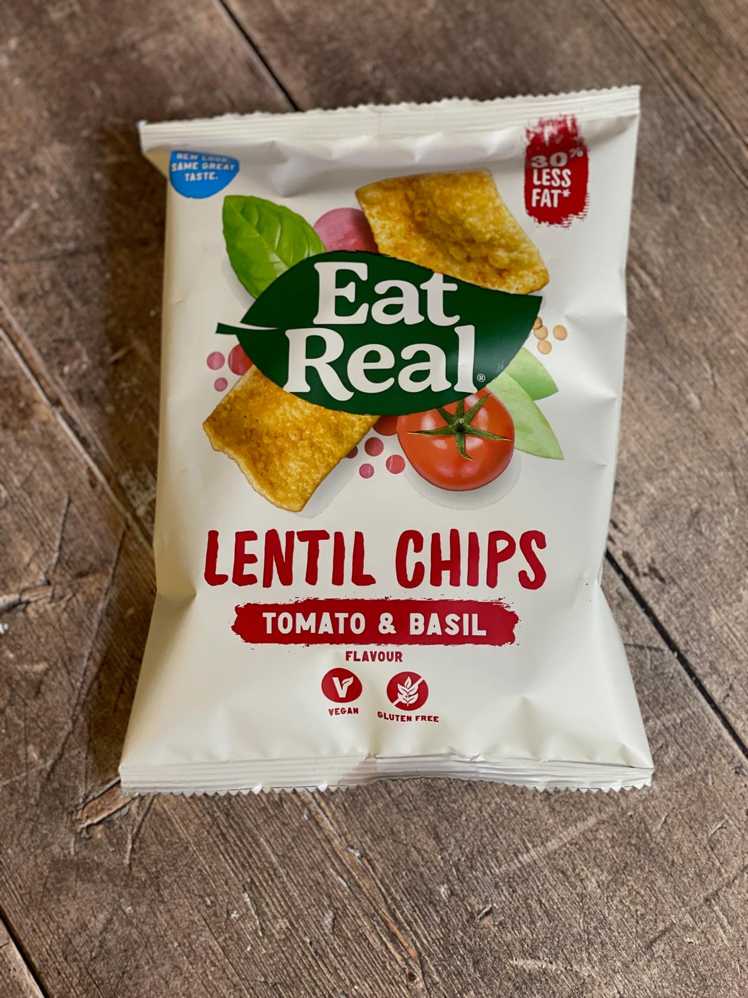 Eat Real Crisps Tomato & Basil