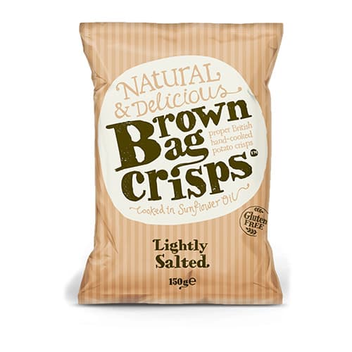 Brown Bag Crisps Lightly Salted 