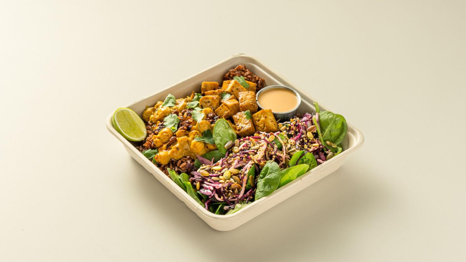 Satay Protein Bowl  - Sesame-Chilli Tofu