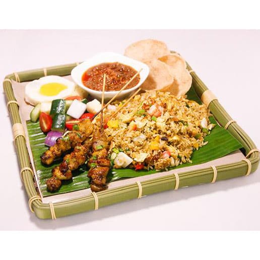 Nasi Goreng Petai with Satay Set (Spicy)