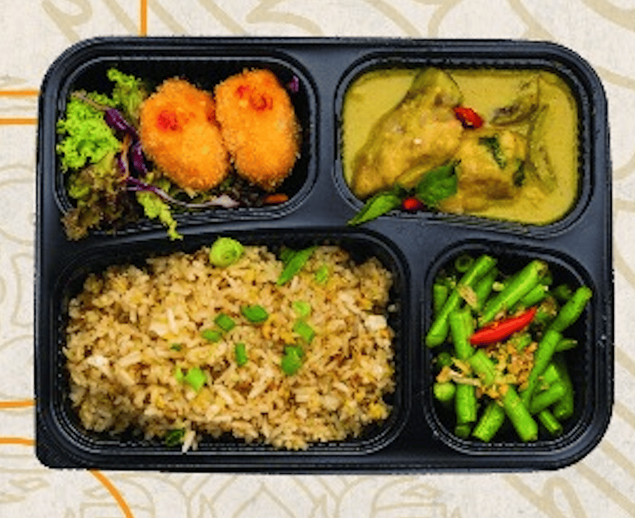 Green Curry Chicken Bento Set 4