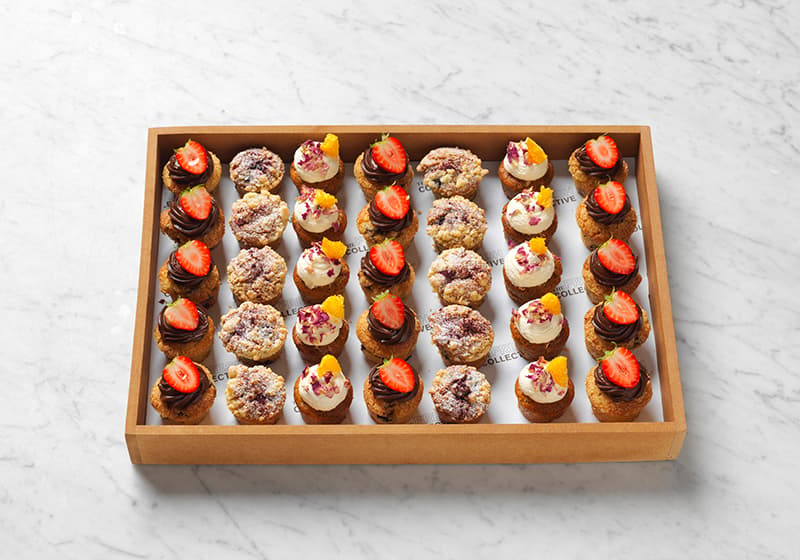 Mini Home Baked Fruit Muffins - 35pcs