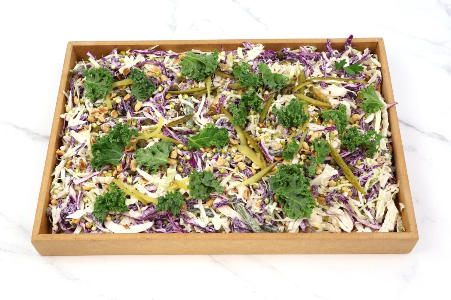 Curly Kale, Mung Bean and Peanut Slaw - Large Box