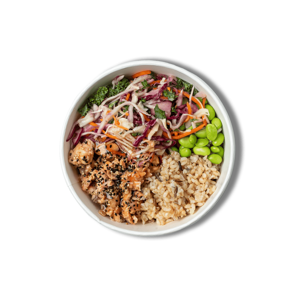Teriyaki Salmon Brown Rice Bowl