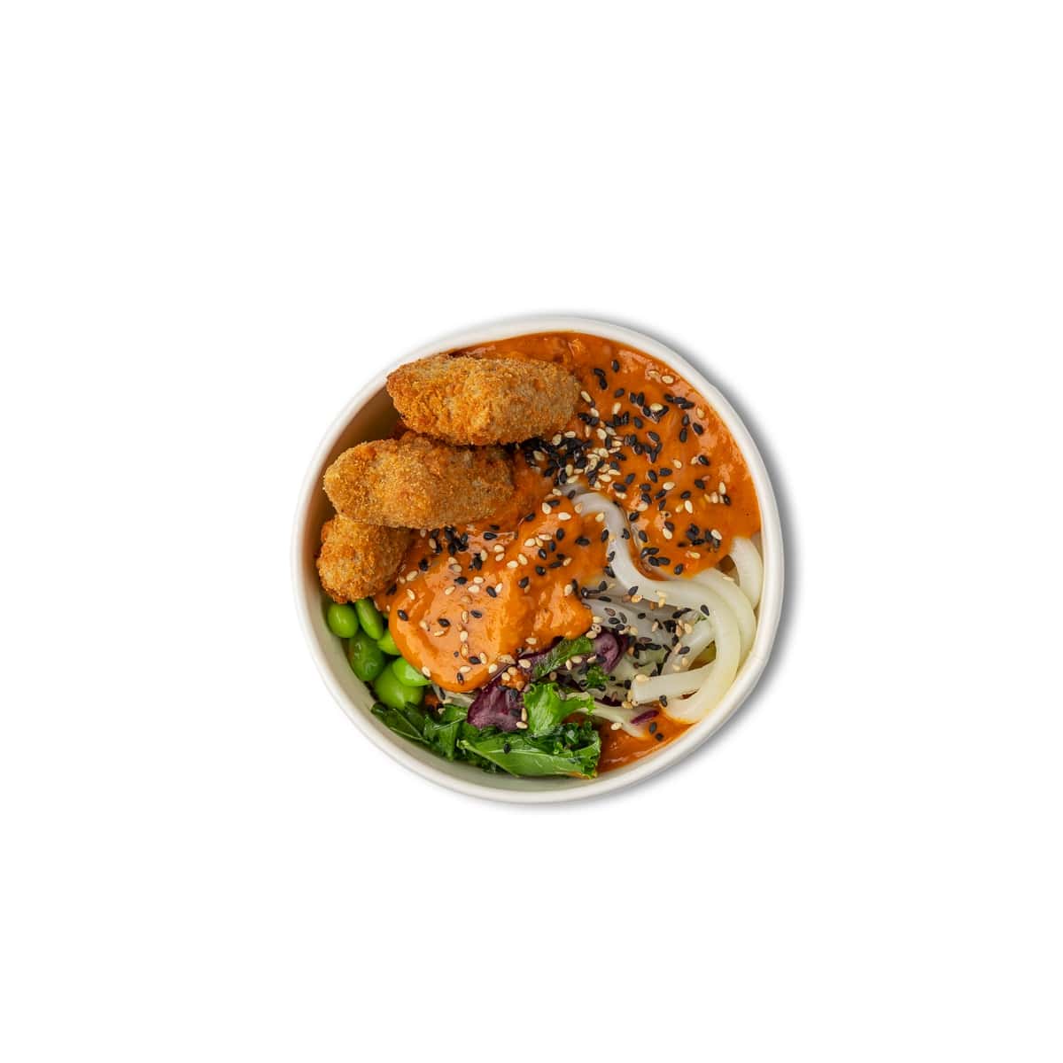 Yaki Udon & THIS Goujons & Thai Red Sauce