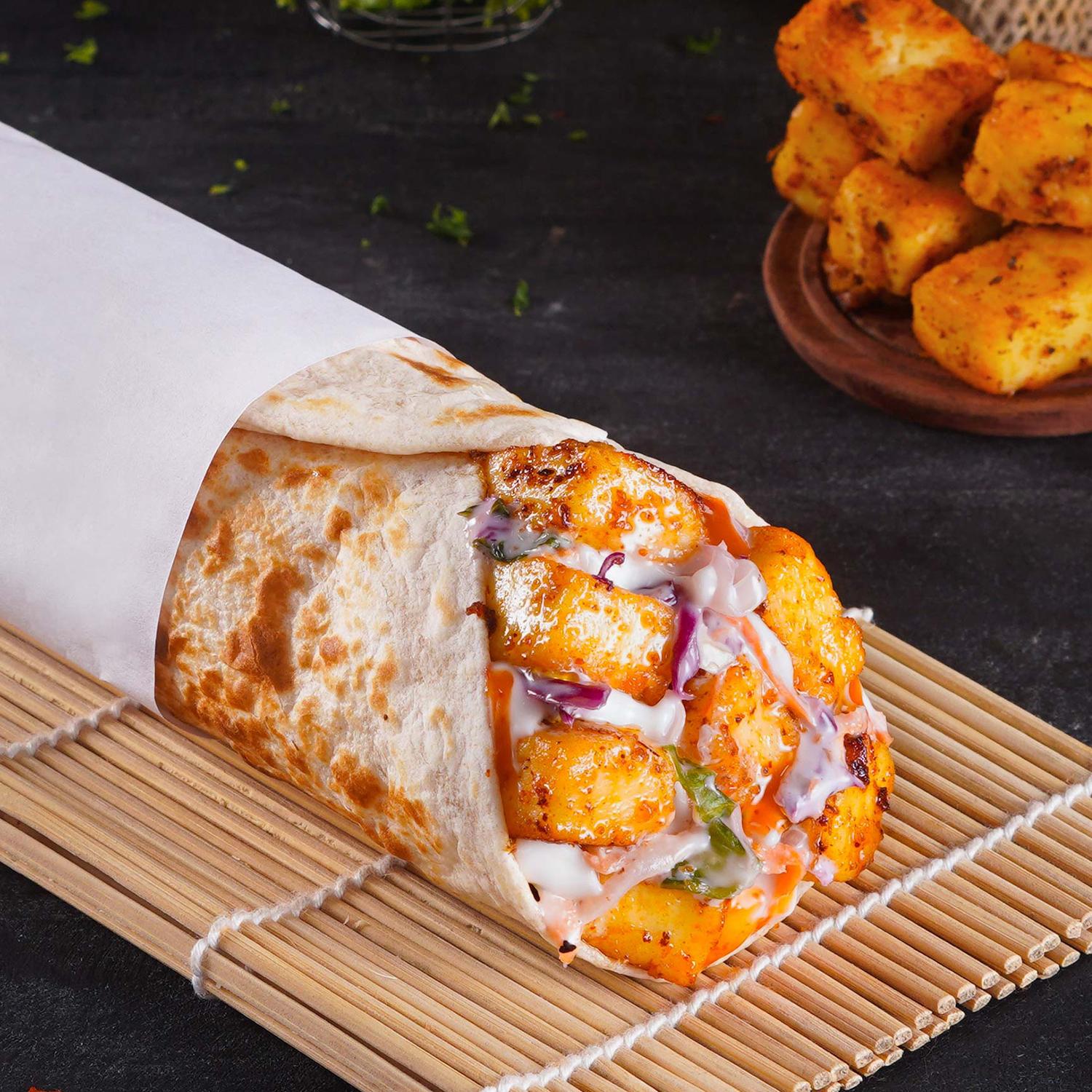 Paneer Tikka Masala Wrap