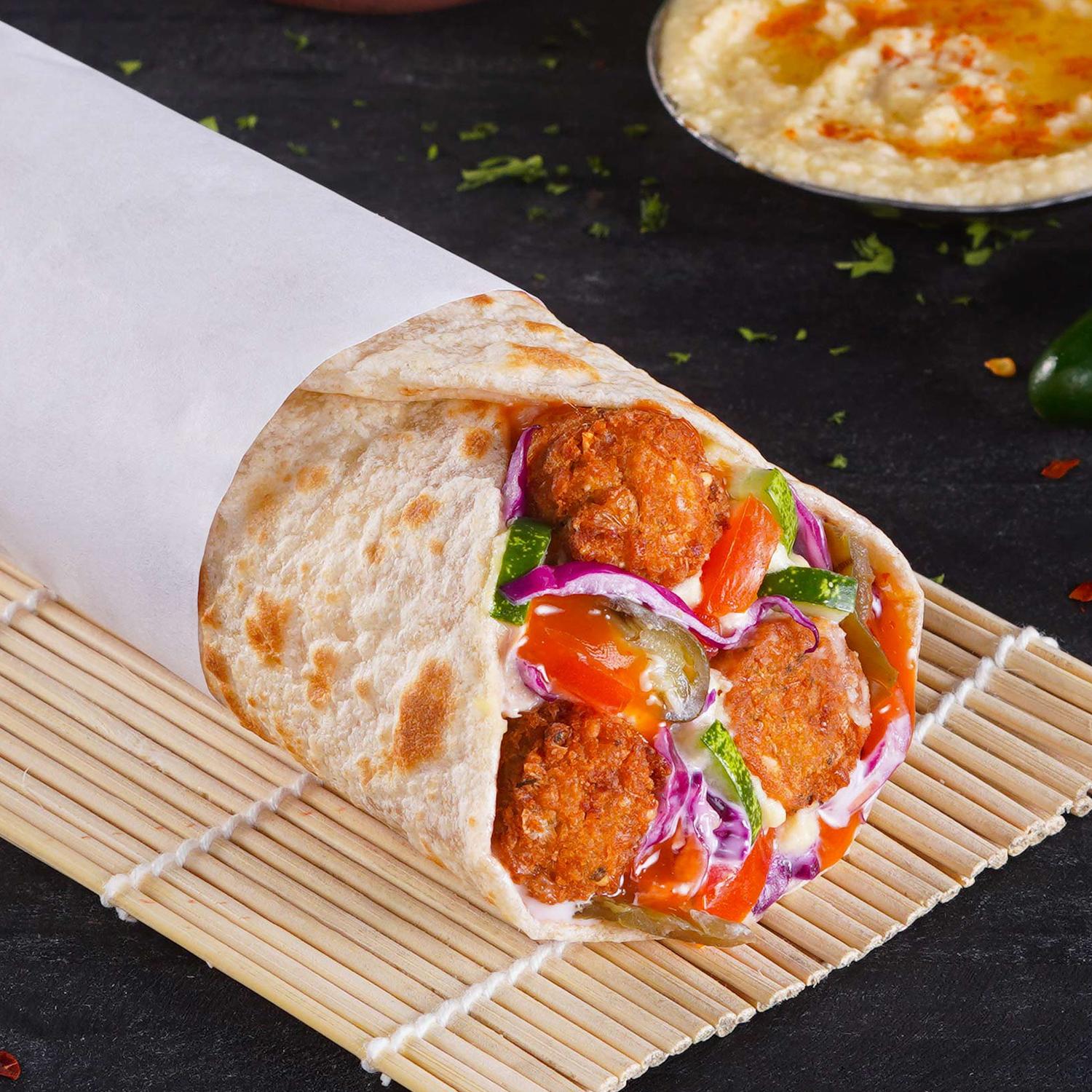 Vegetable Kebab Wraps