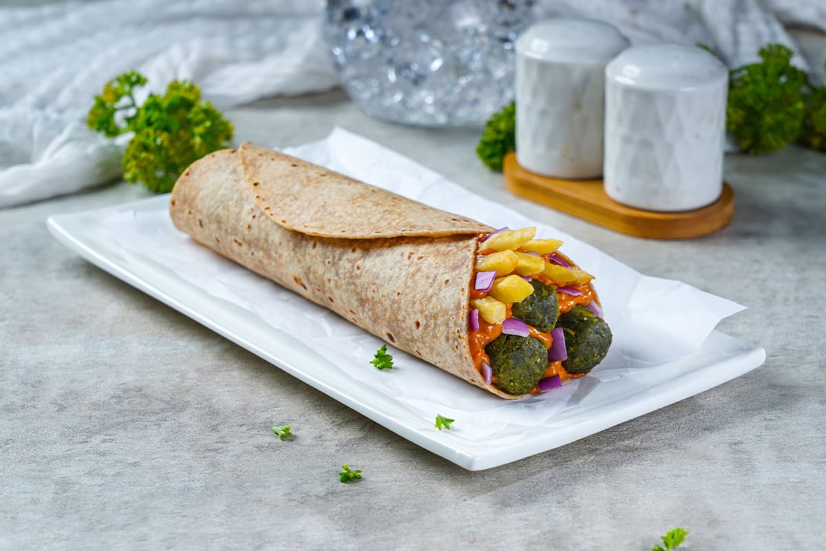Veg Kebab Chips-in-Wraps