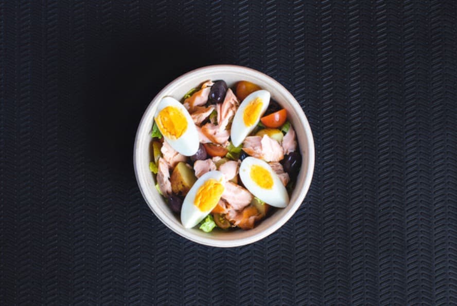 Hot Smoked Salmon Niçoise Salad