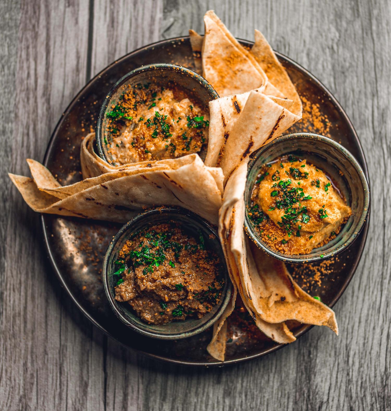 Island Trio and Grilled Roti