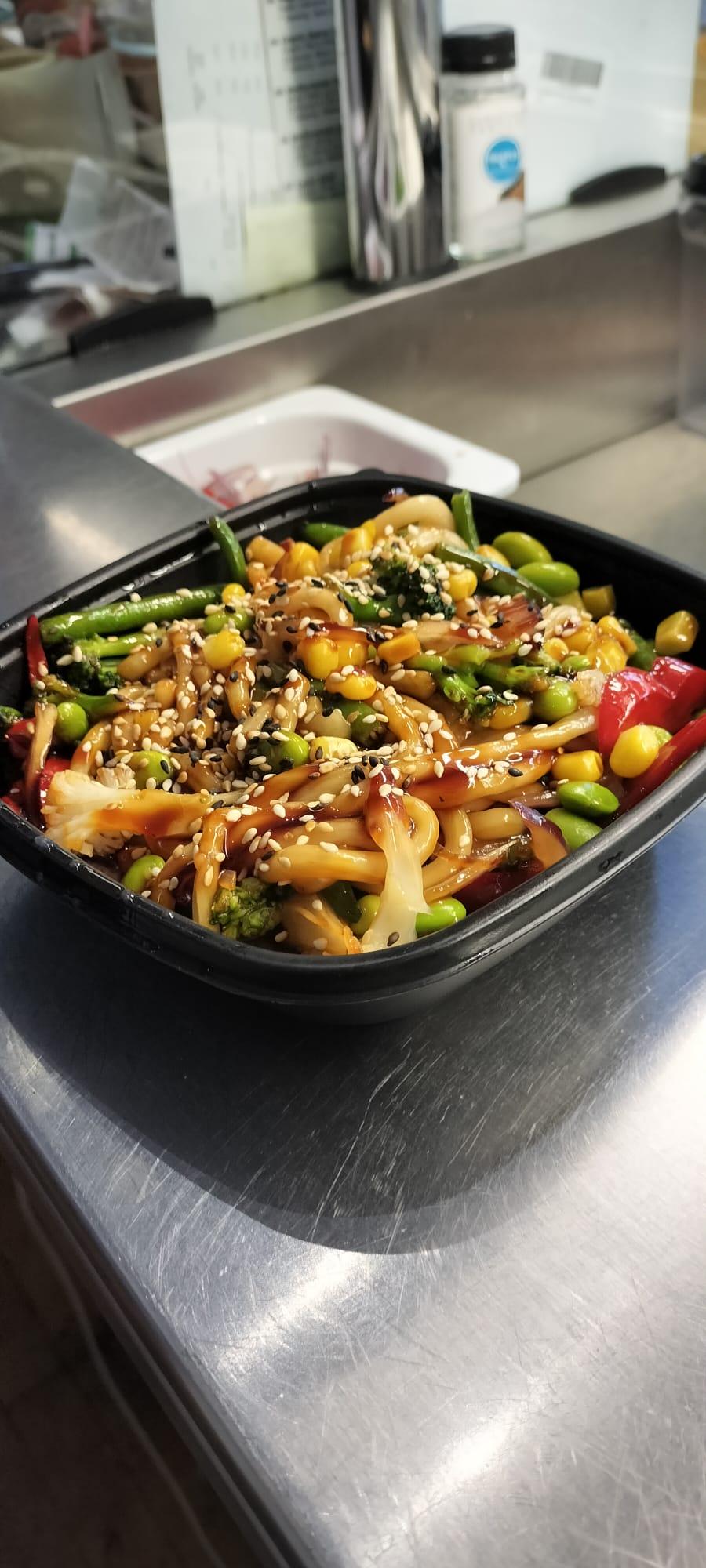 U5. Japanese Cold Udon - Mixed Veggies