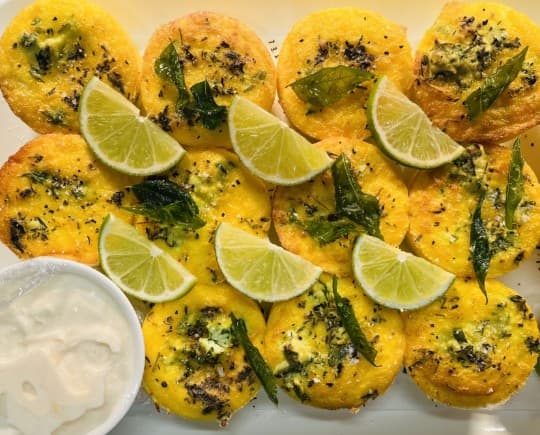 Corn, Haloumi & buttermilk fritter