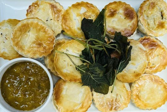 Mini Wonder Pies w/ Green Tomato Relish