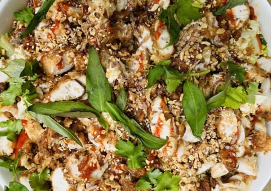 Crispy Lemongrass Chicken & Noodle Salad (Main)