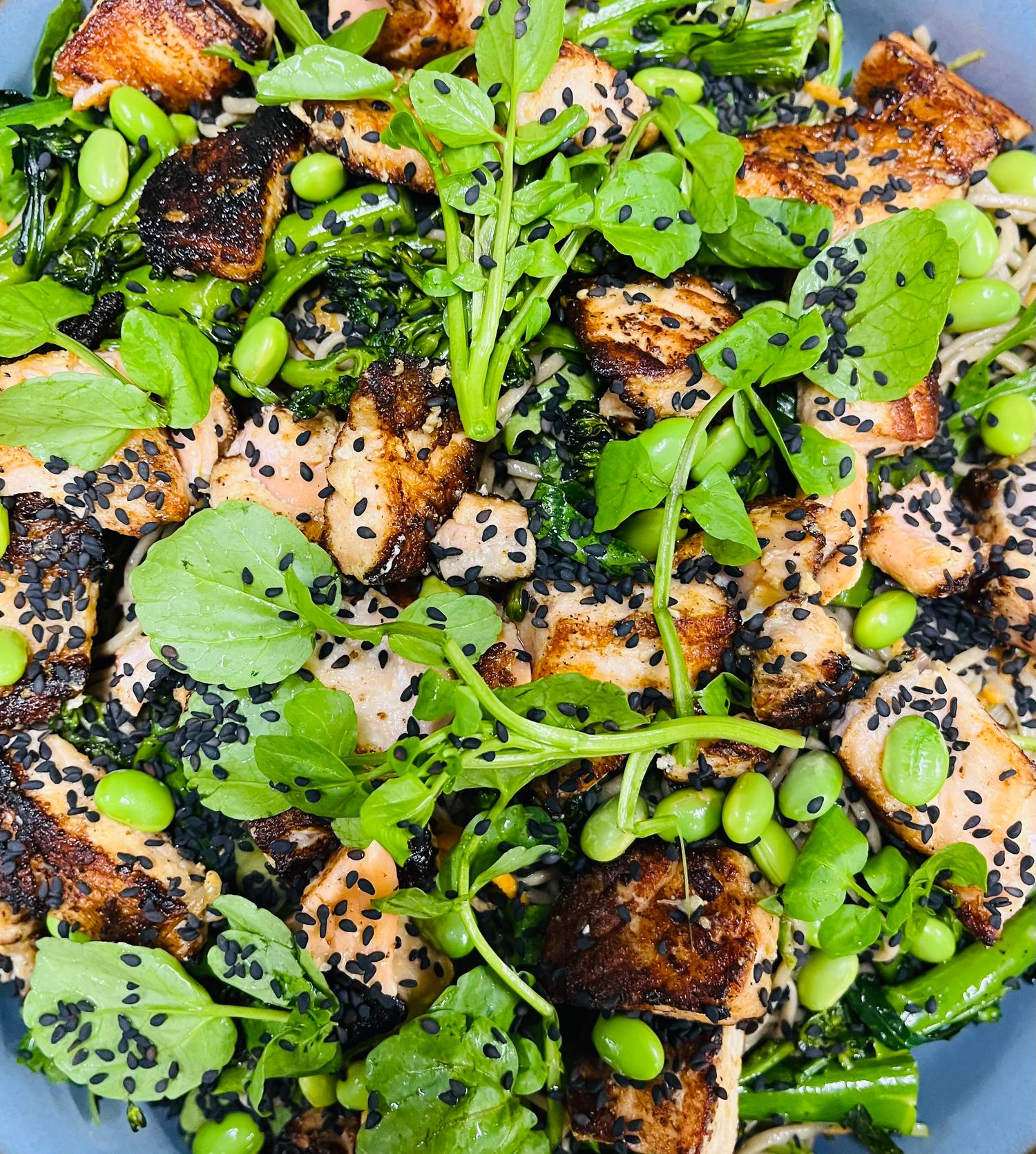 Miso Salmon, Soba Noodle & Broccolini (Side)
