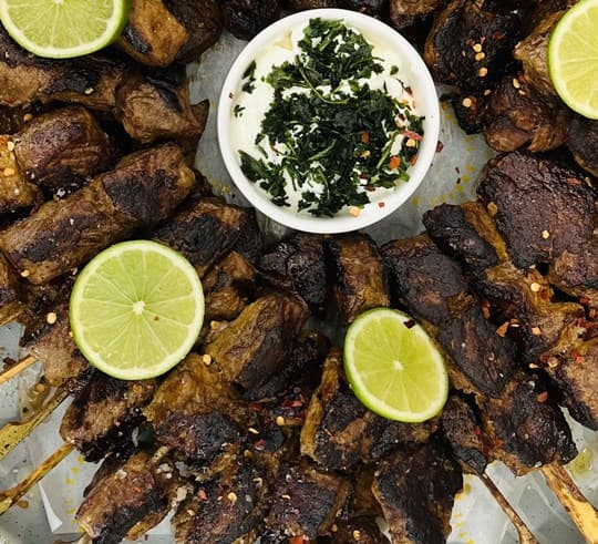 Beer & Miso Lamb Skewer