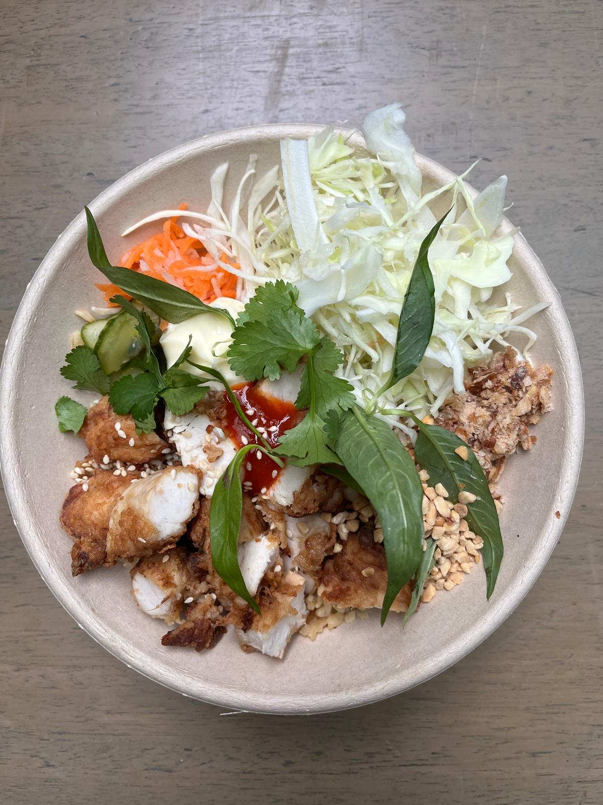 Vietnamese Fried Chicken Brown Rice Bowl