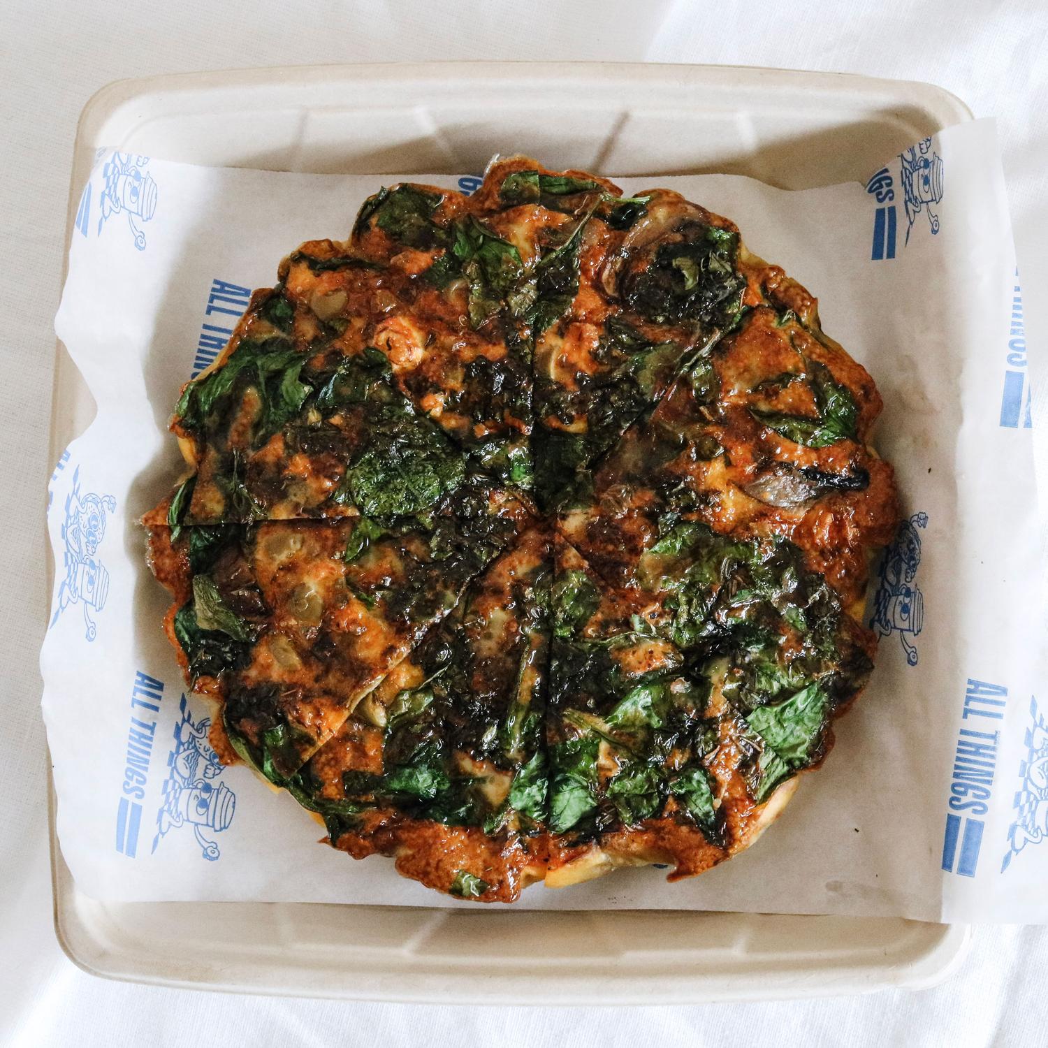 Tomato, Mushroom, Olive Frittata