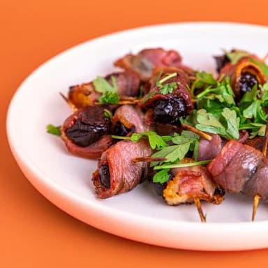 Bacon-Wrapped Prunes