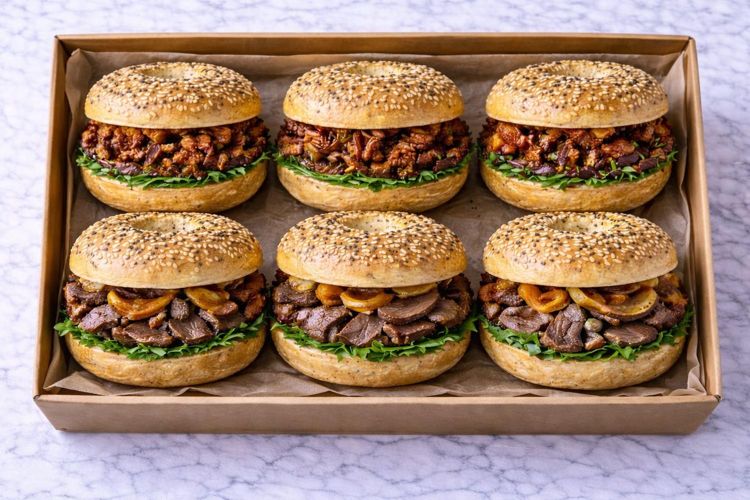 Beef Bagel Platter (12)